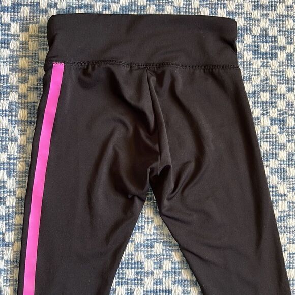 Justice Girls Sz 6 Distressed Black & Pink Leggings - Picture 8 of 10